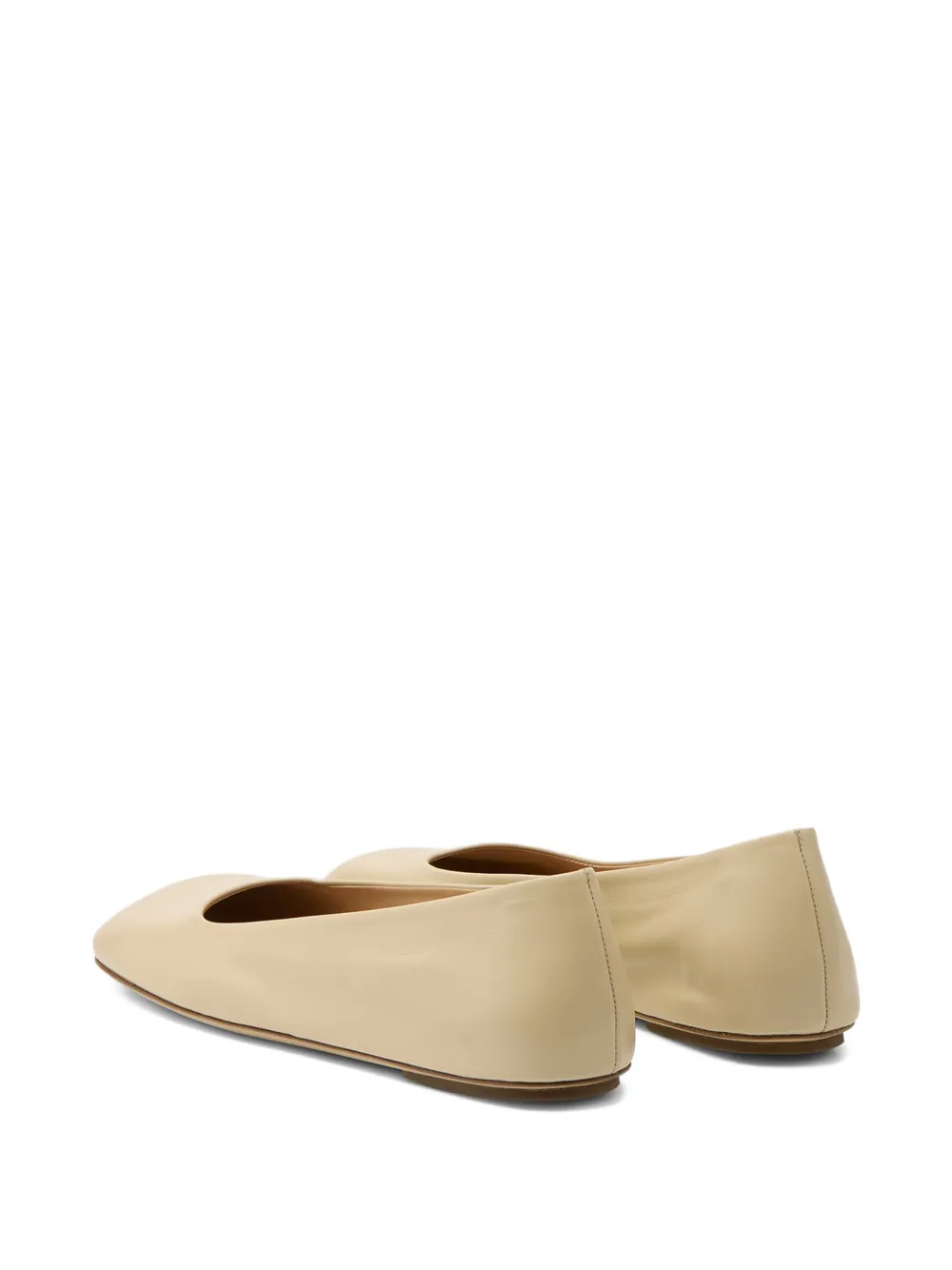 Marsèll Ballerina's met vierkante neus Beige
