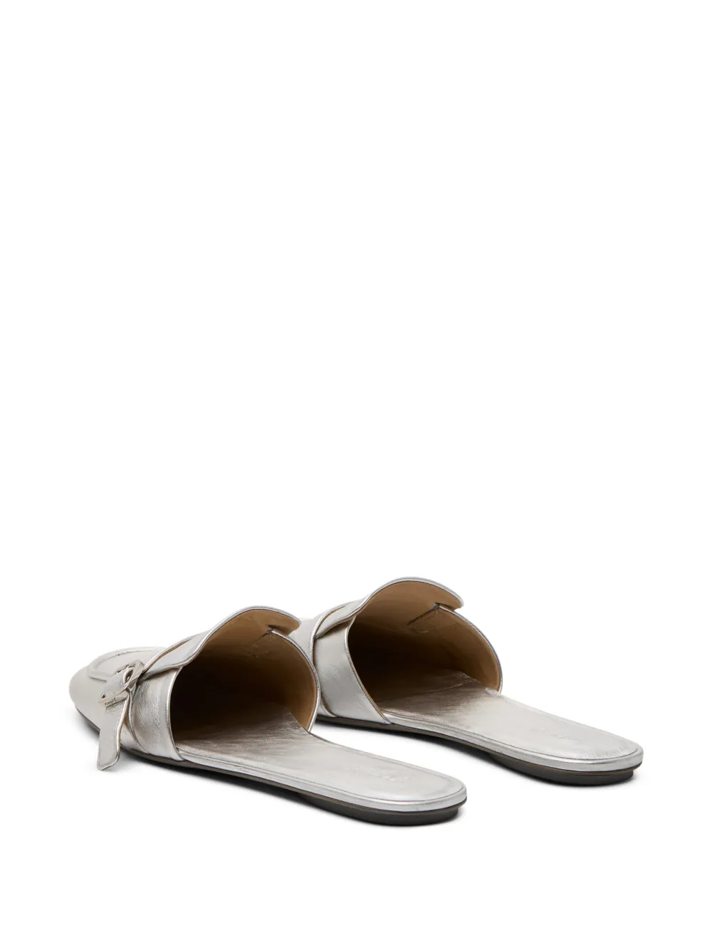 Marsèll Metallic muiltjes met gesp Zilver