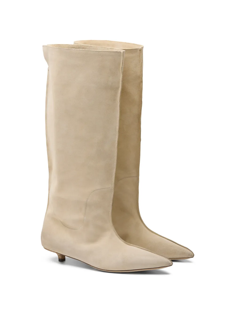 Marsèll Spino point-toe knee-high boots Beige
