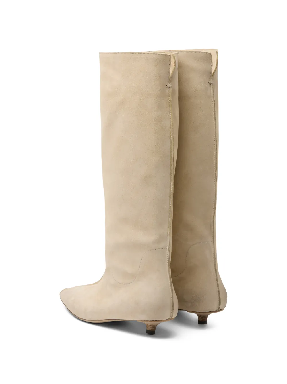 Marsèll Spino point-toe knee-high boots Beige
