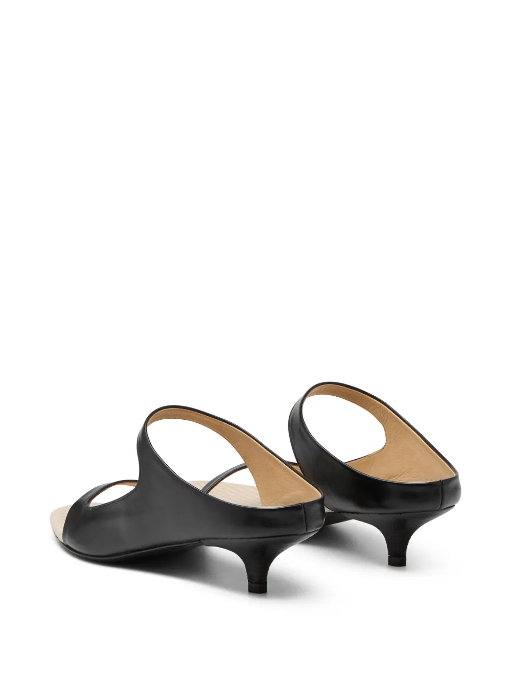 Marsèll Fiuto sandalen met dubbele bandjes en hak Zwart