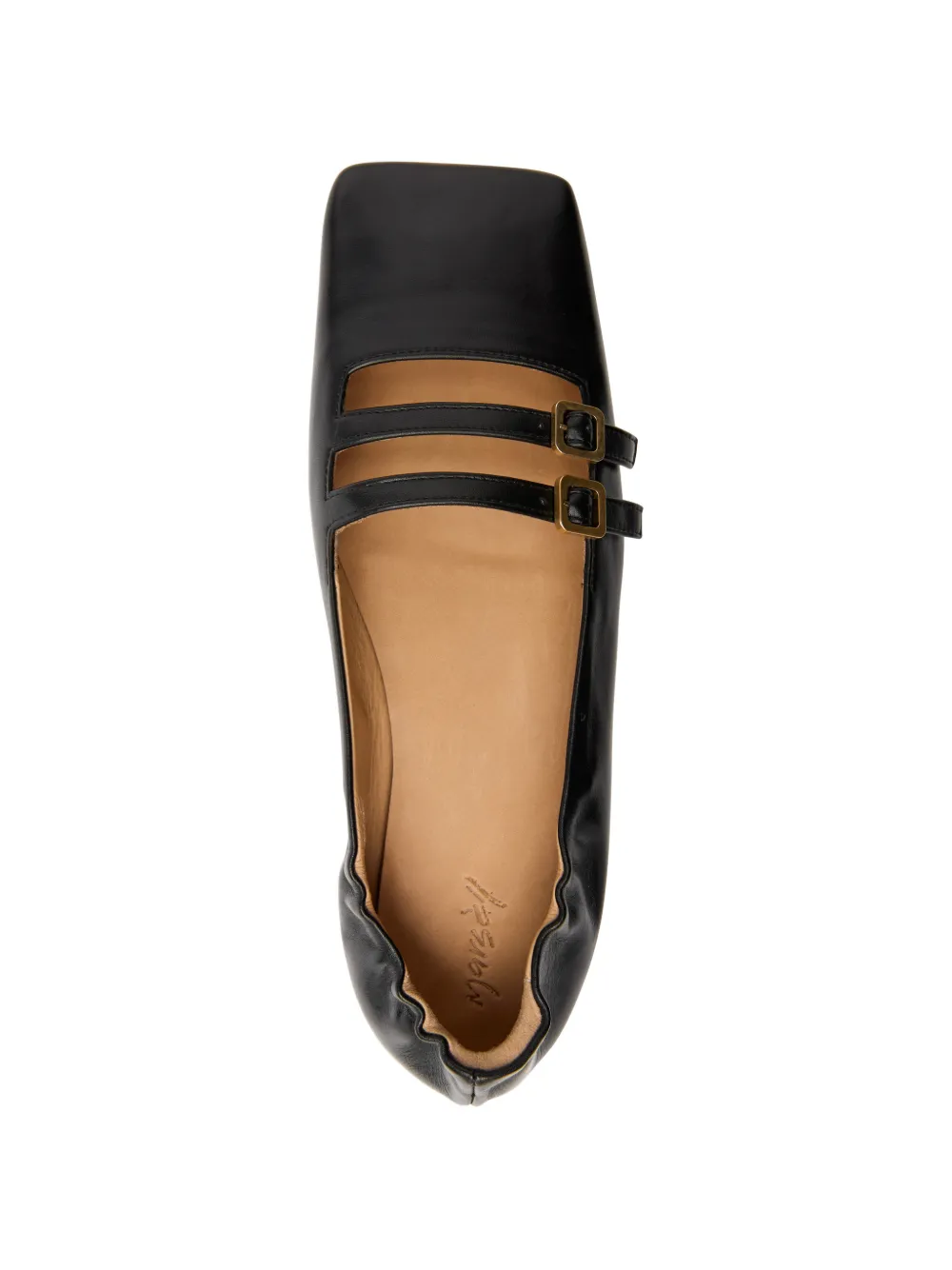 Marsèll Ballerina's met gespbandje Zwart