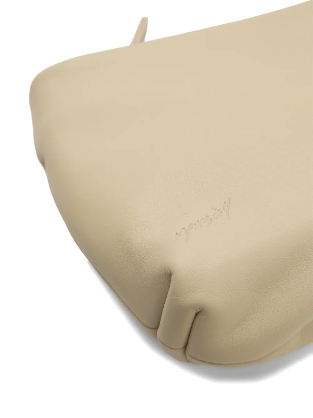 Marsèll Fantasmino clutch met logo Beige