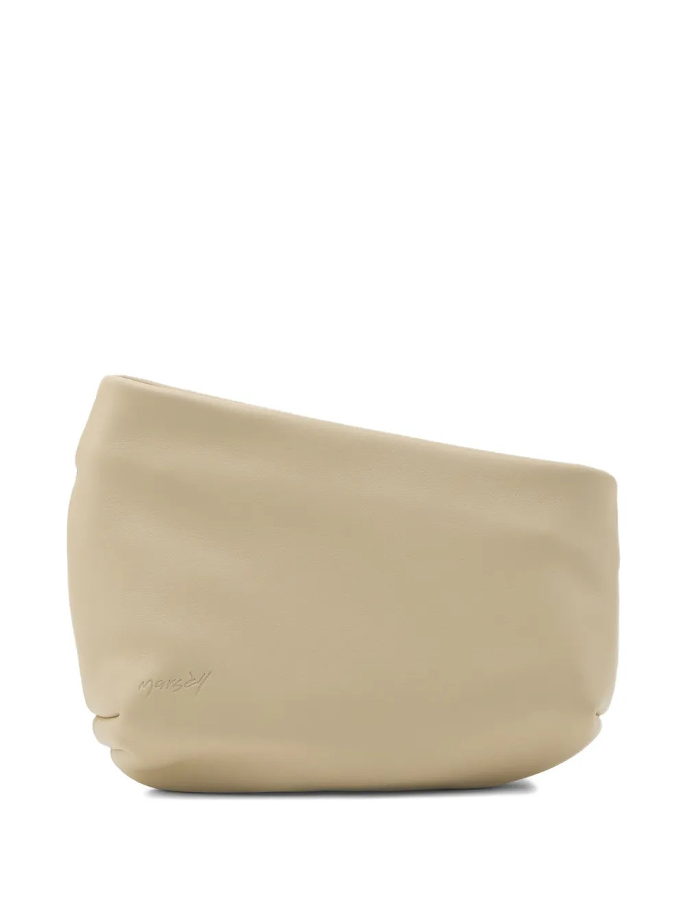 Mars&egrave;ll Fantasmino clutch met logo - Beige