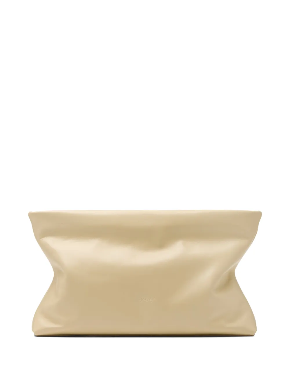 Mars&egrave;ll Diessepi leather clutch bag - Beige