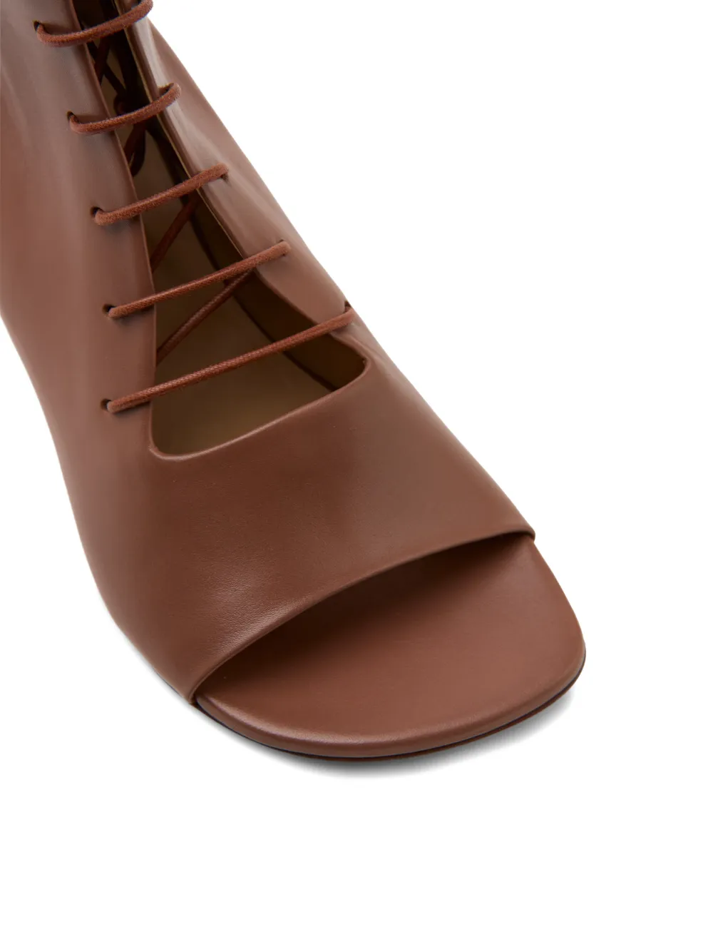 Marsèll Sottiletta veterlaarzen met open neus Bruin