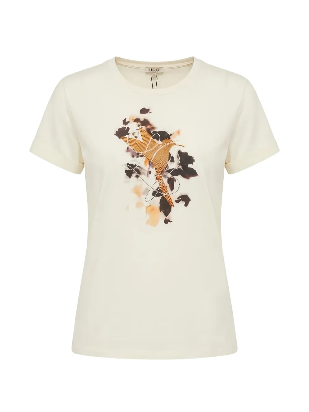 LIU JO floral print T-shirt - Toni neutri