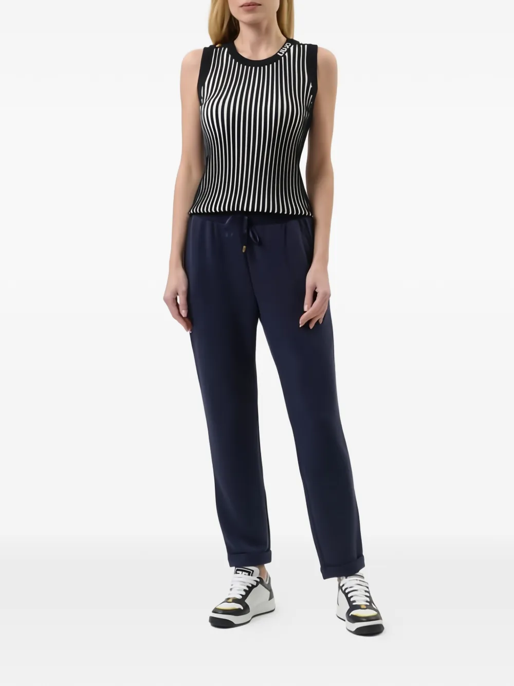 LIU JO Broek met trekkoord Blauw