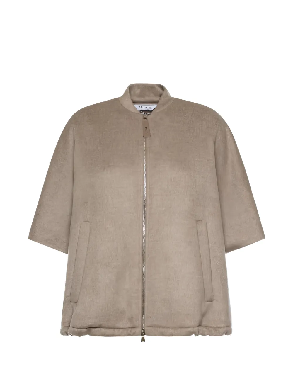 Weekend Max Mara short-sleeves zip-up jacket - Toni neutri