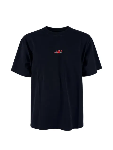 ALBERTO BRESCI embroidered-motif crew-neck T-shirt