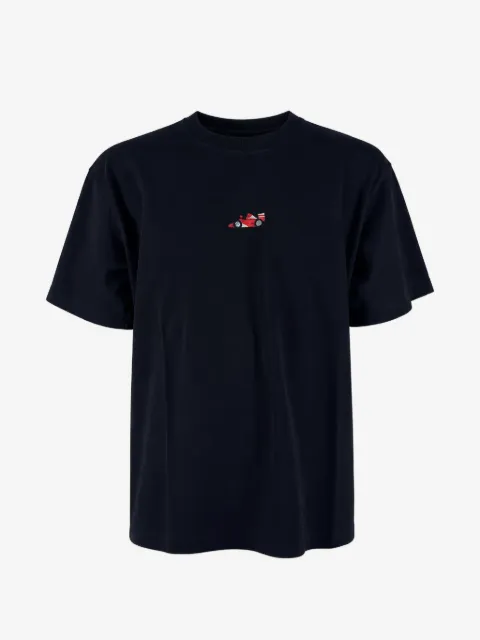 ALBERTO BRESCI embroidered-motif crew-neck T-shirt