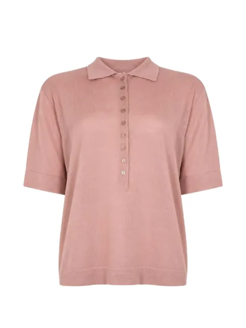 Seventy polo de punto fino de manga corta