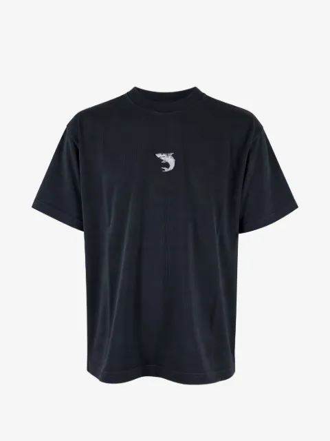 ALBERTO BRESCI shark-embroidered T-shirt