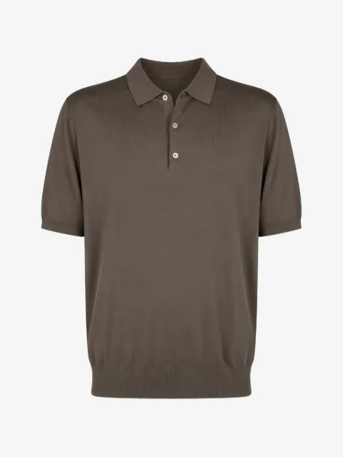 Manuel Ritz short-sleeve knitted polo shirt