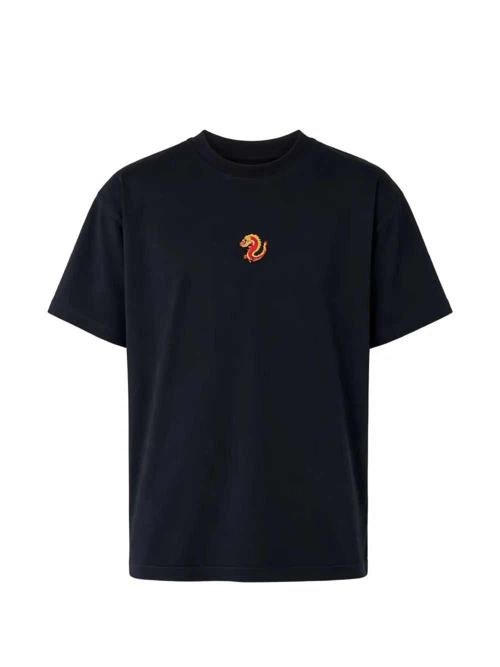 ALBERTO BRESCI dragon-embroidered T-shirt - Nero