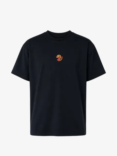 ALBERTO BRESCI dragon-embroidered T-shirt