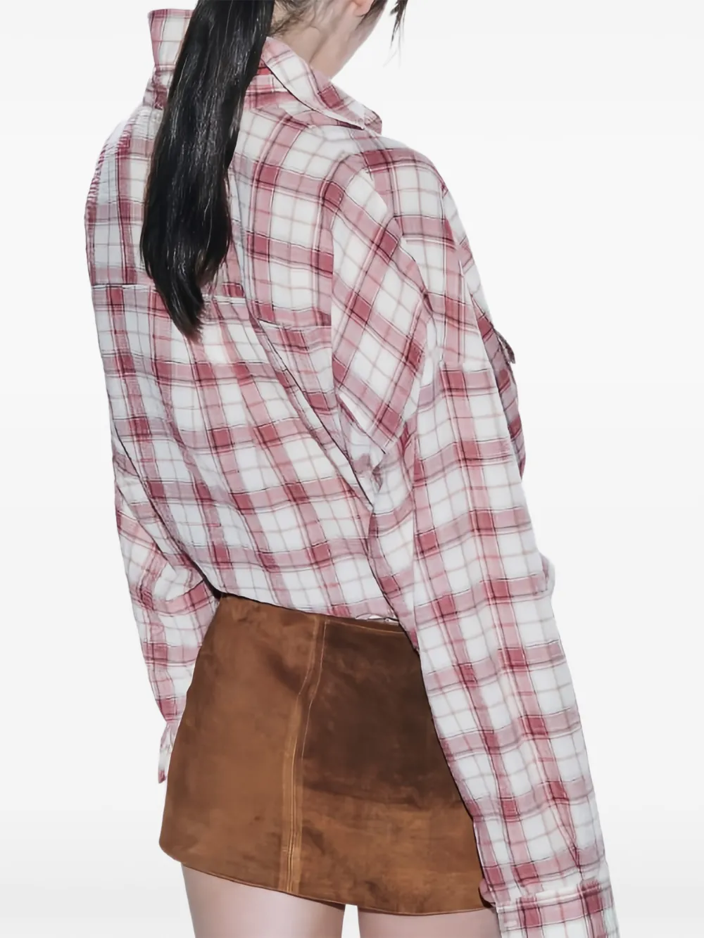 Aniye By Janis suède mini-rok Bruin