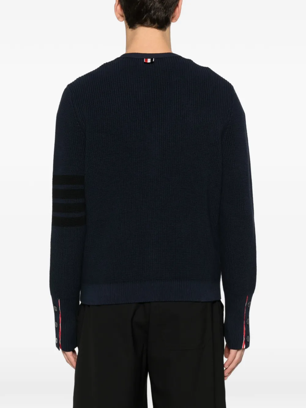 Thom Browne Vest met 4 strepen Blauw