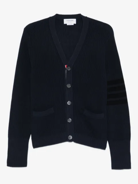 Thom Browne 4-Bar stripe blue cardigan