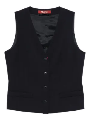 LEMAIRE ノーカラーベスト | ブラック | FARFETCH JP