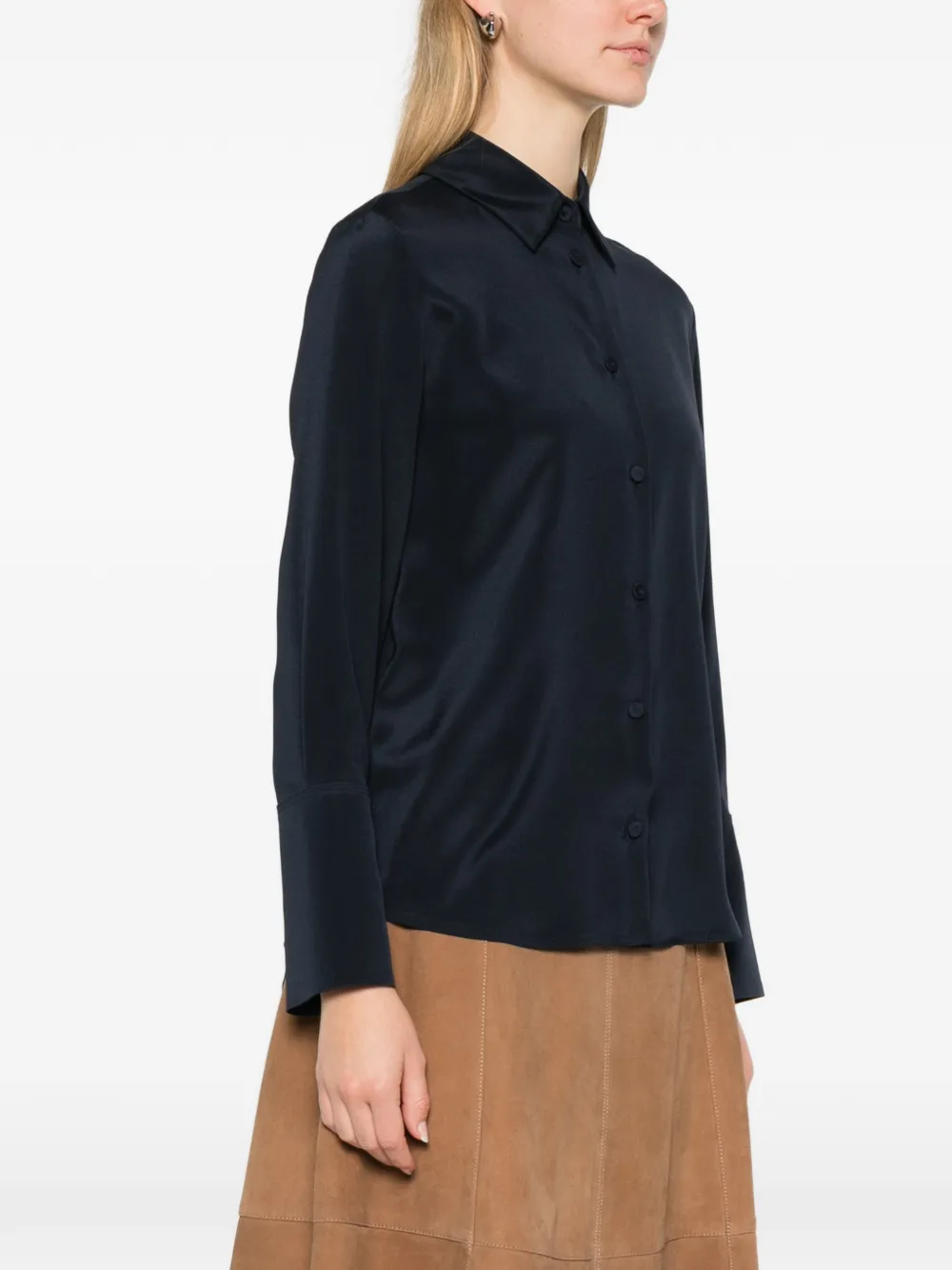  Max Mara Mxpvoliera Long-sleeve Blouse - Blue 
