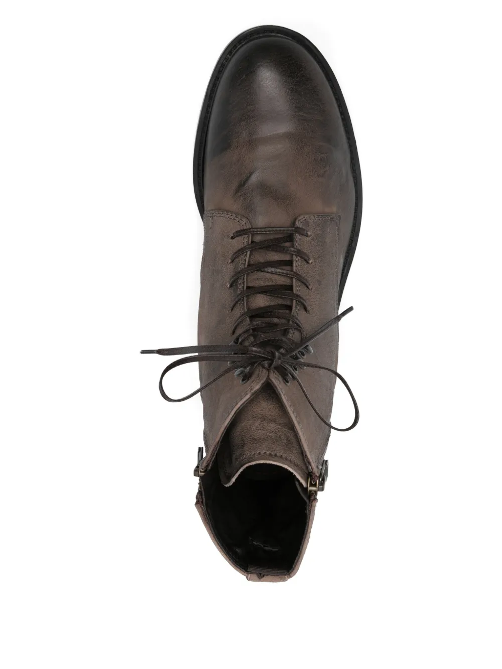 LeQarant zip leather boots Bruin