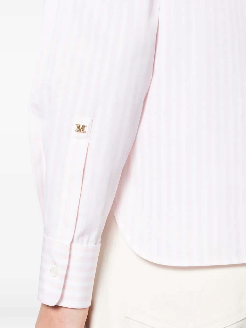 Max Mara Gestreept overhemd Roze