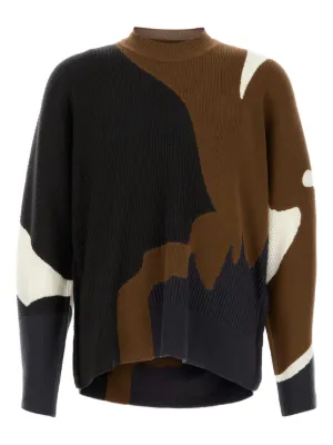 Maison Margiela インターシャニット カットアウト セーター | ブルー