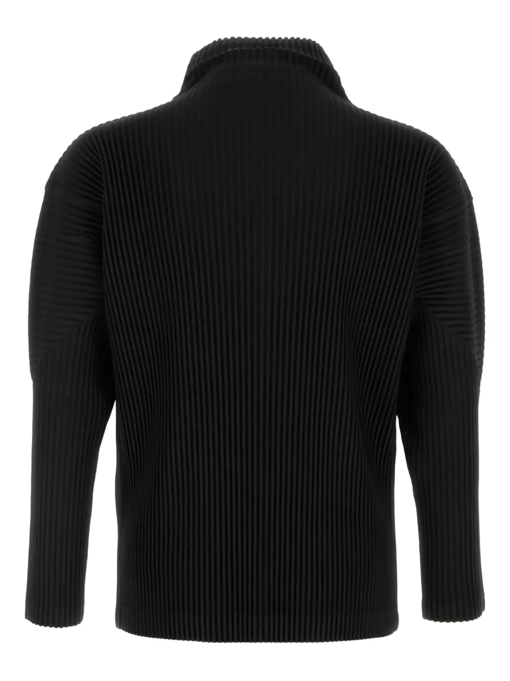 Homme Plissé Issey Miyake long-sleeve pleated T-shirt - Zwart