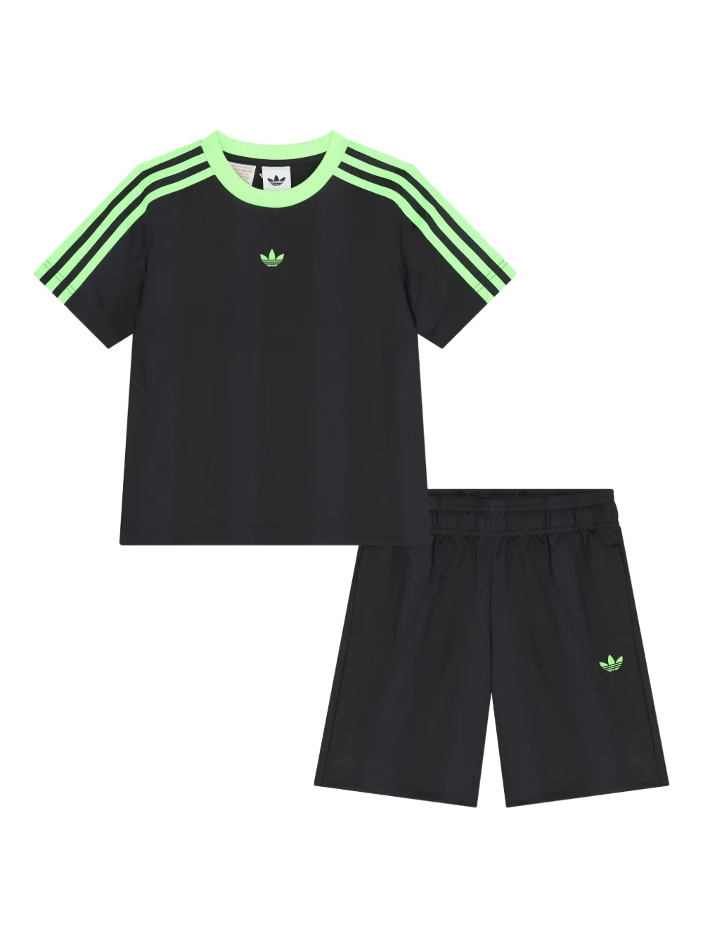 adidas Kids logo shorts set - Nero