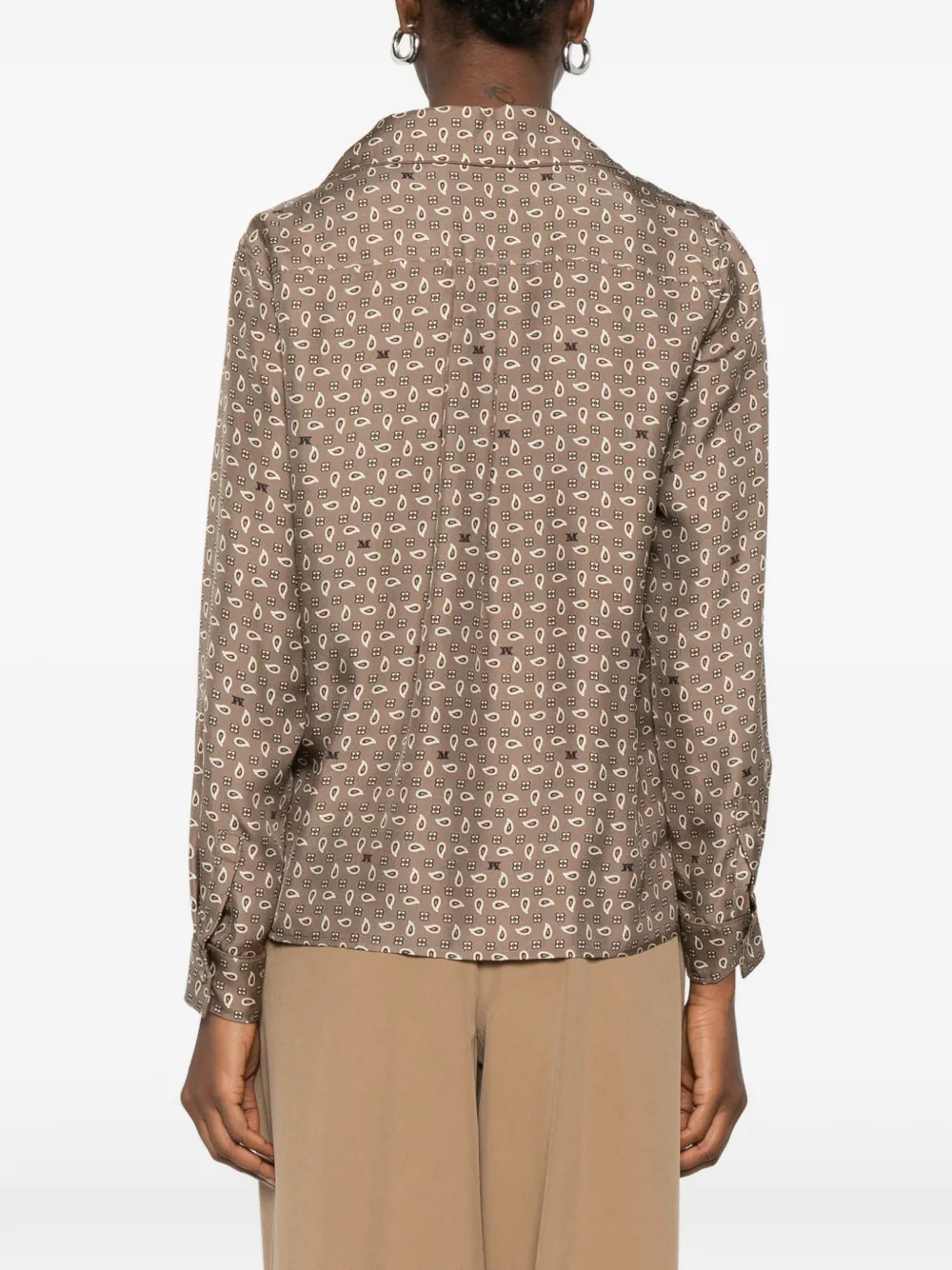 Buttoned Patterned Top