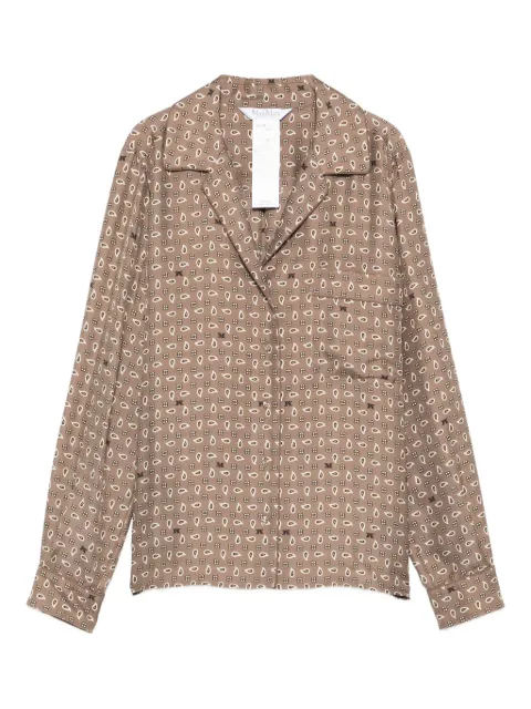 Max Mara buttoned patterned top