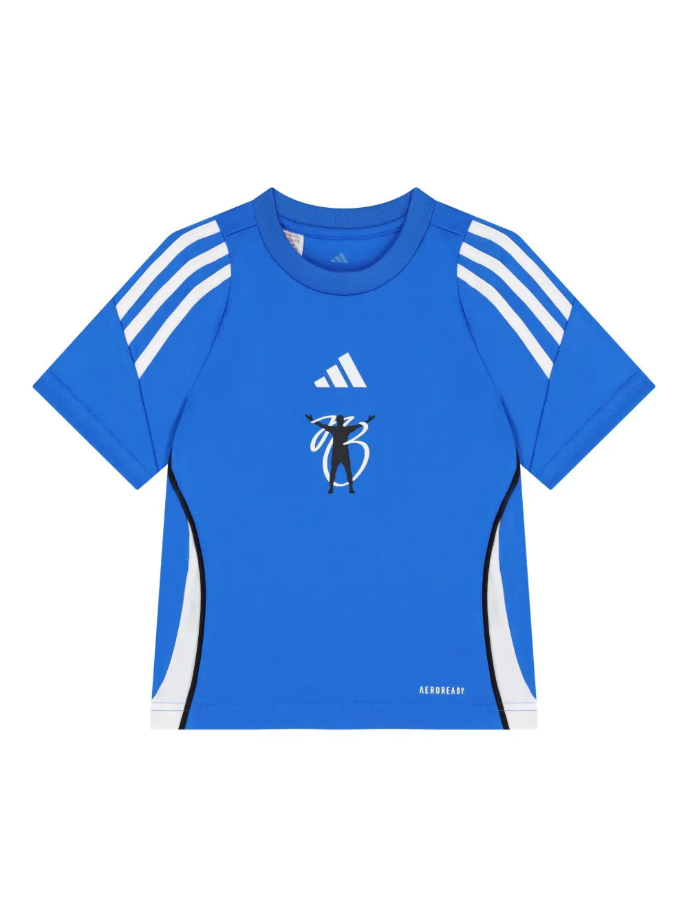 Adidas Originals Kids' X Jude Bellingham Logo T-shirt In Blue
