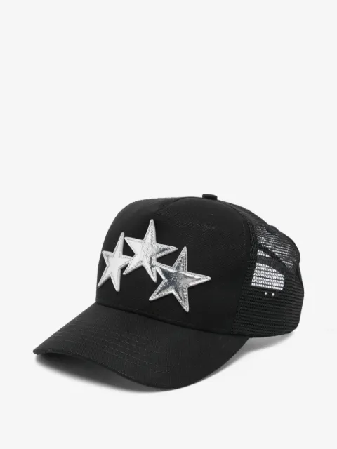 AMIRI 3 star metallic trucker hat