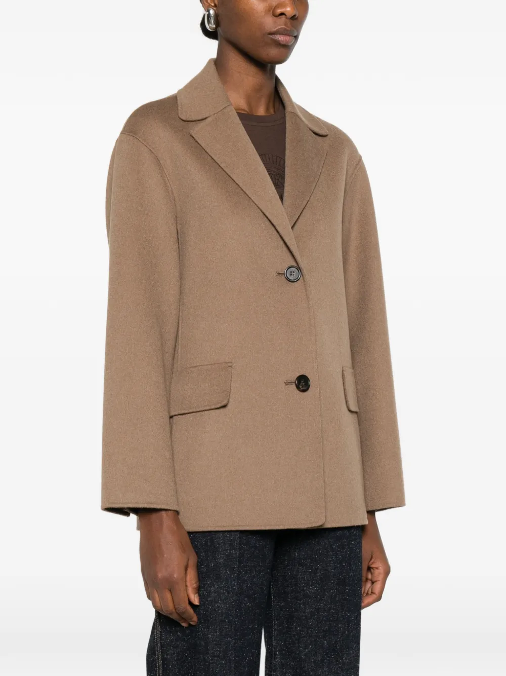  's Max Mara Button Pocket Jacket - Brown 
