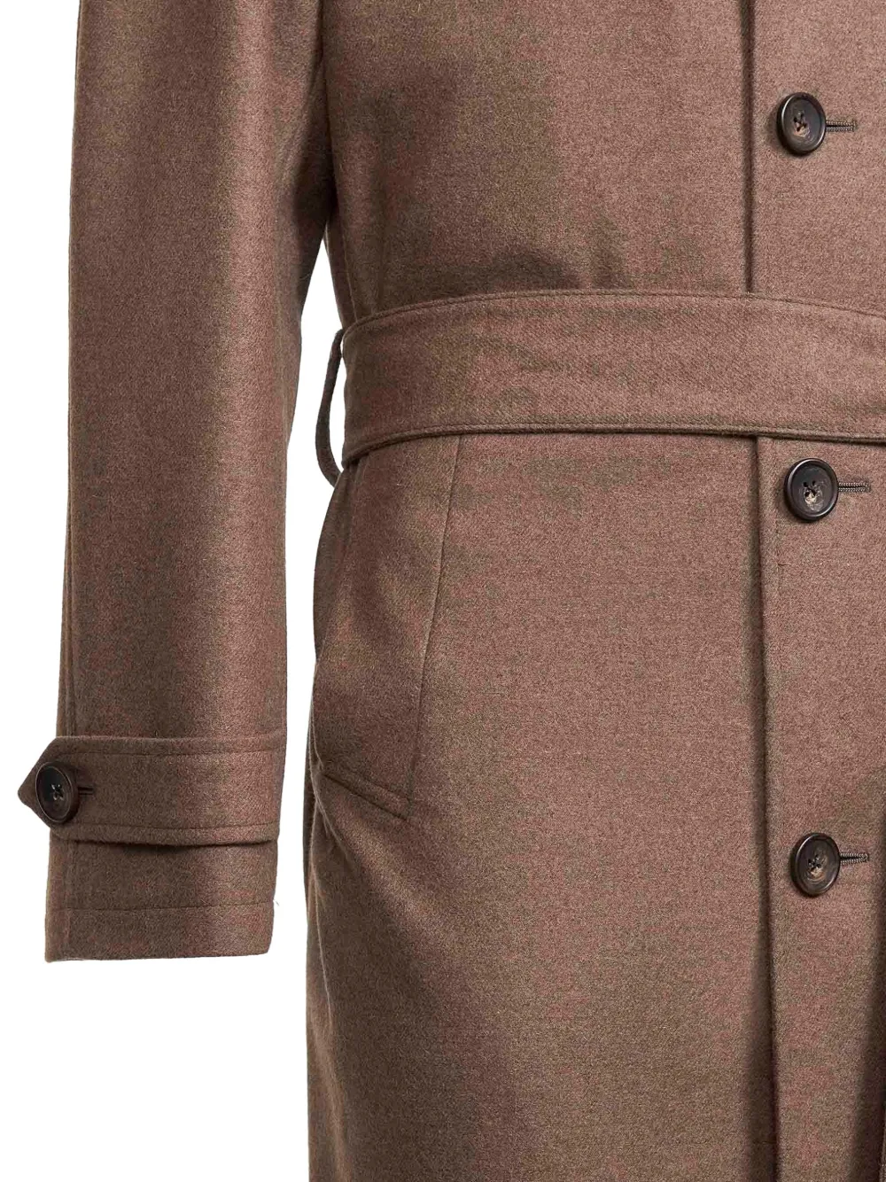  D4.0 Belted Coat - Brown 