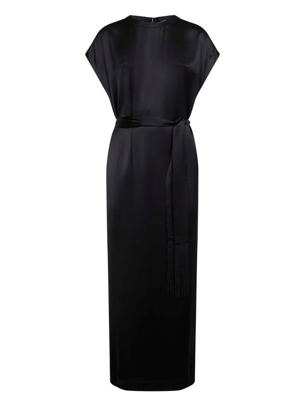 Totême Belted Maxi Dress In Black