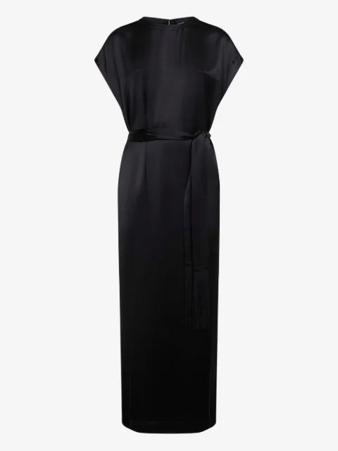 TOTEME Vestido de cetim com decote careca