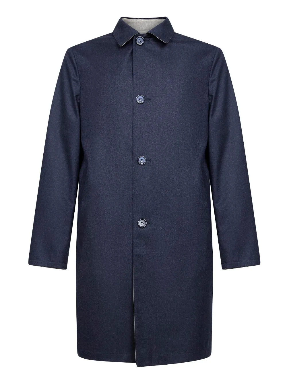 D4.0 reversible single-breasted coat | Blue | Image 1