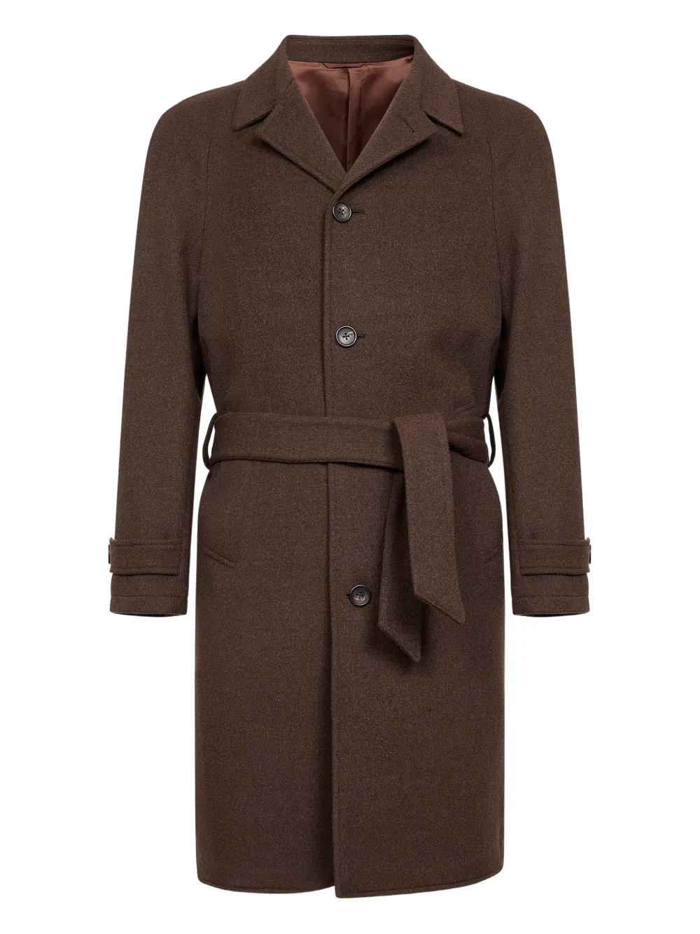 D4.0 belted coat | Brown | Image 1