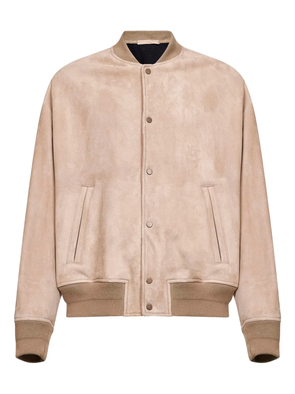 Salvatore Santoro ribbed leather jacket - Marrone