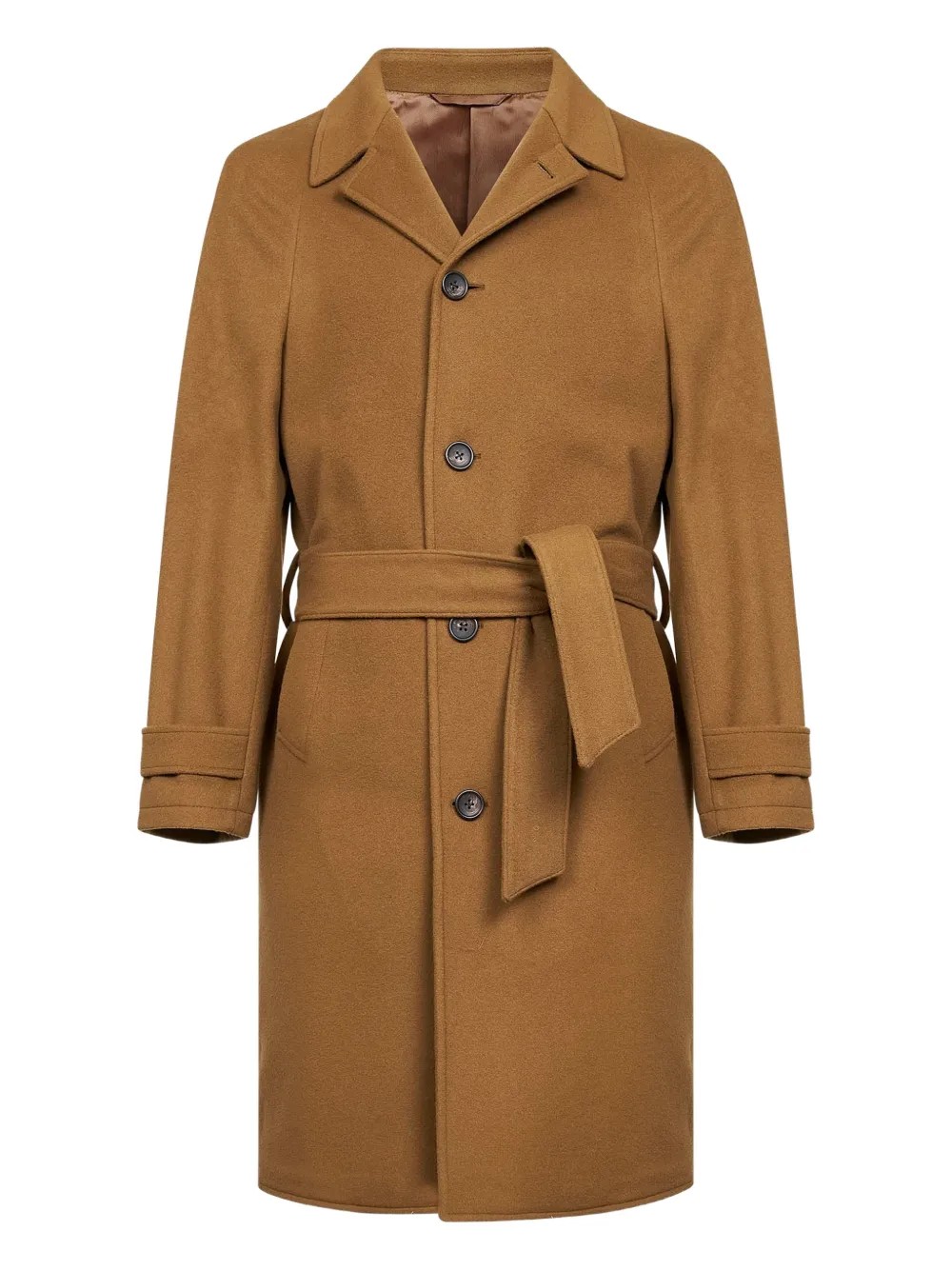 D4.0 Buttoned Raglan Sleeve Coat | Brown | Image 1