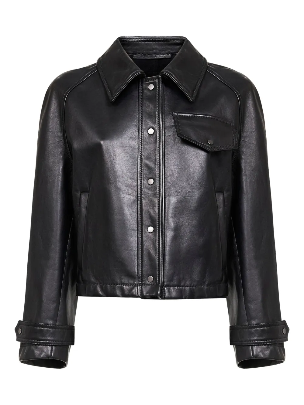 Salvatore Santoro Leather Jacket In Black