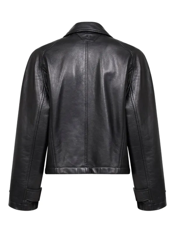 Salvatore Santoro 黒 シングルライダースジャケット 48 春夏 Salvatore Santoro Leather Jacket | Black | FARFETCH JO