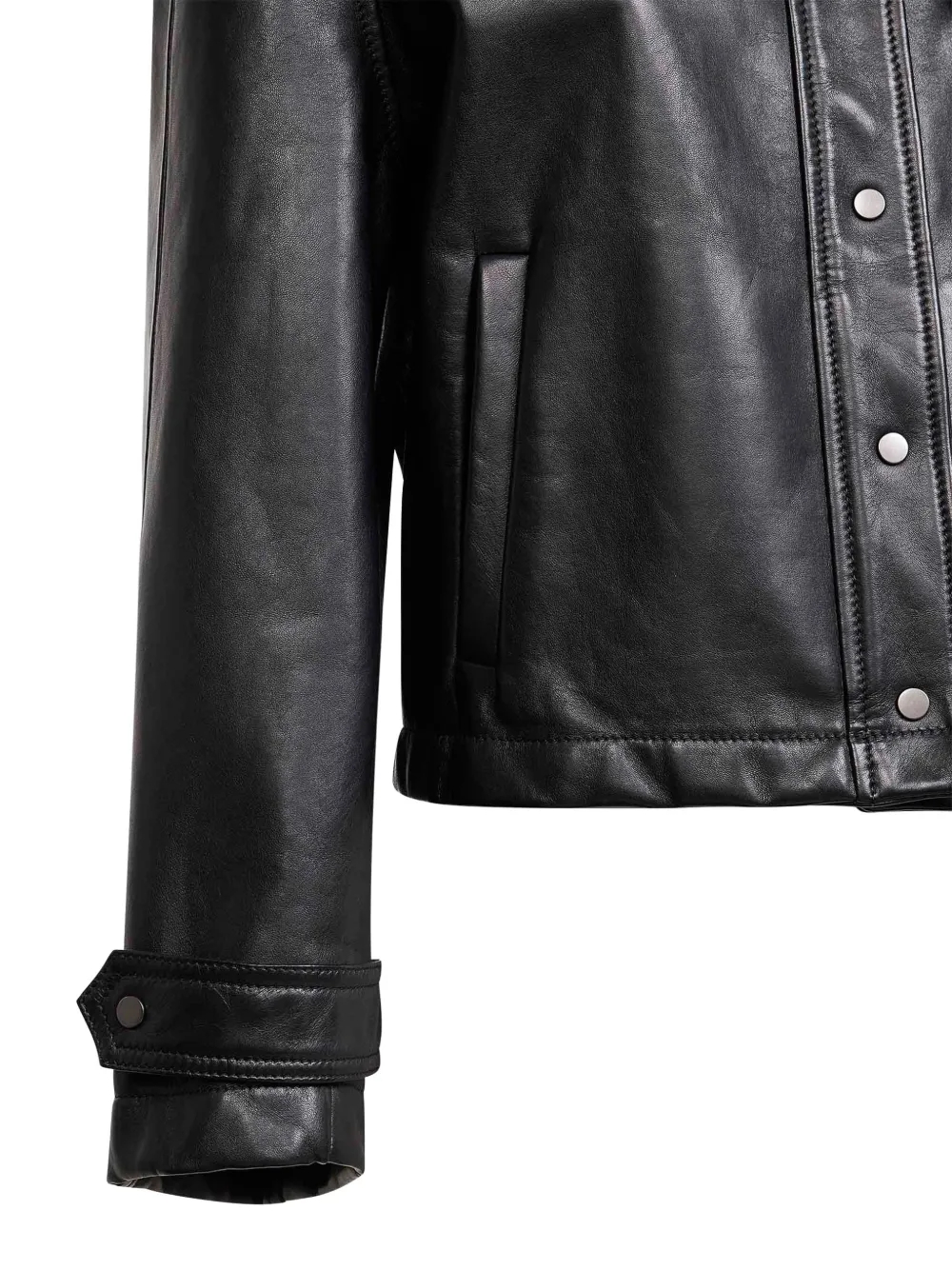 Salvatore Santoro Leather Jacket In Black