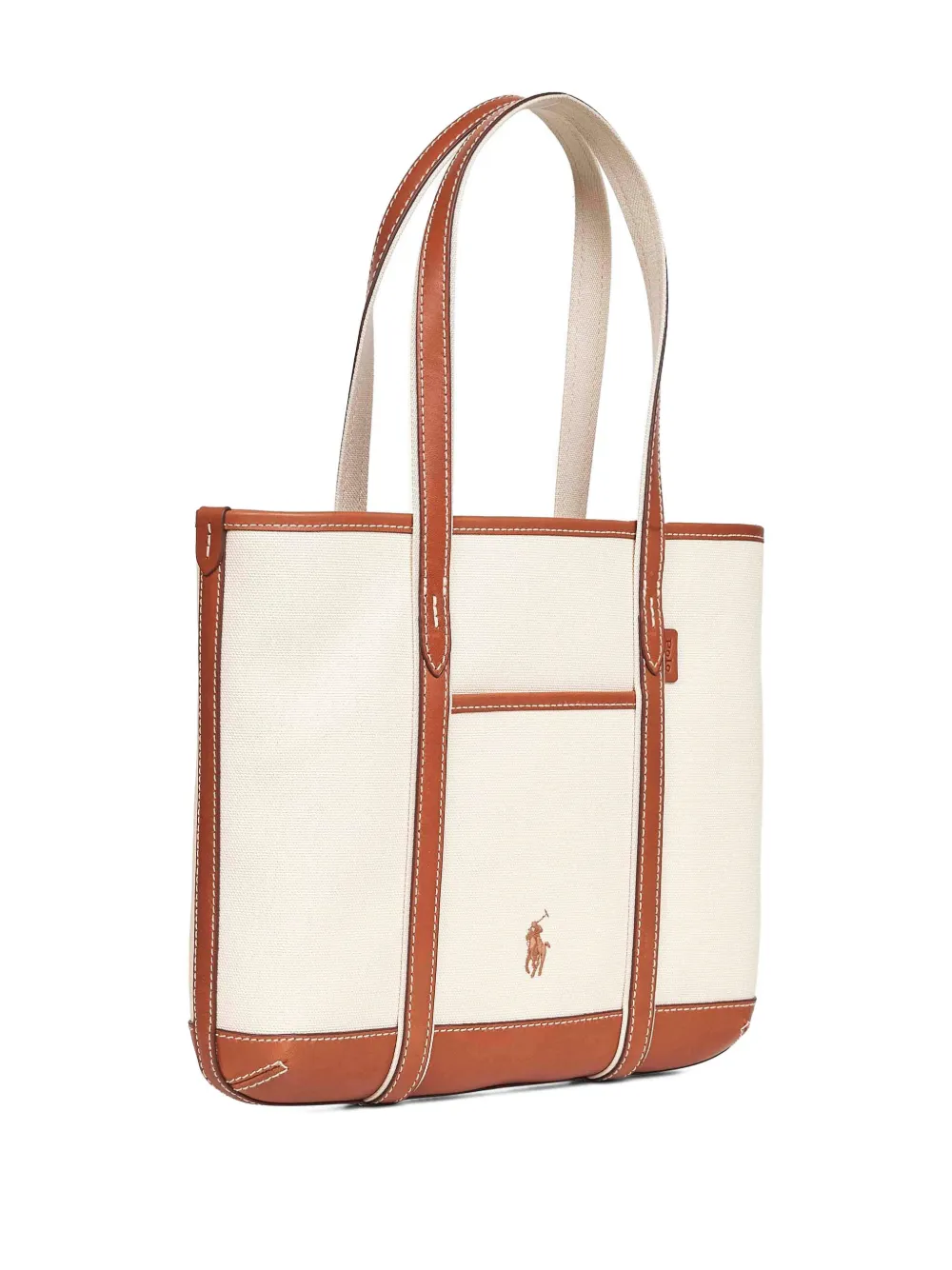 Polo Ralph Lauren Embroidered-logo Tote Bag In White
