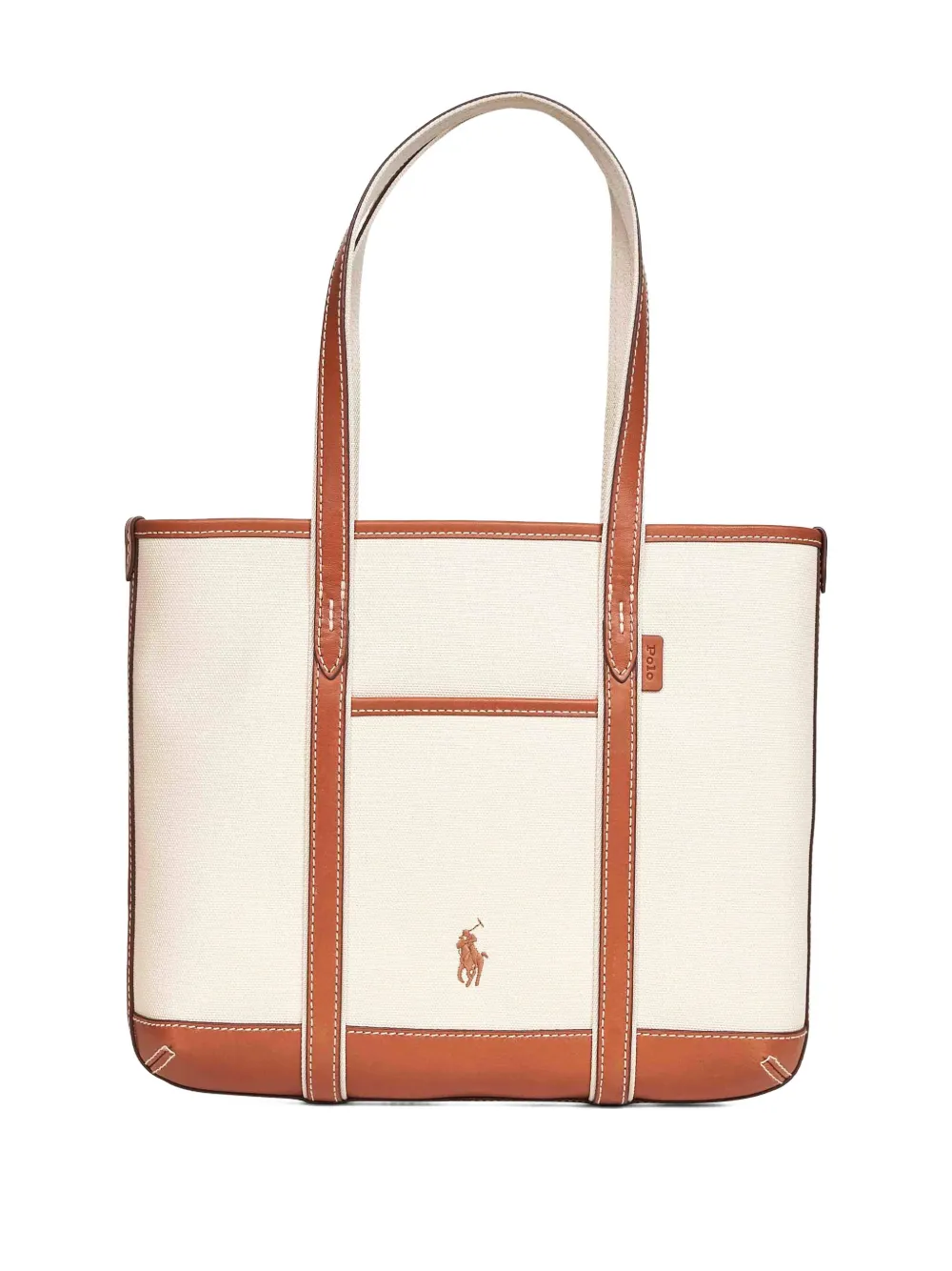 Polo Ralph Lauren Embroidered-logo Tote Bag In White