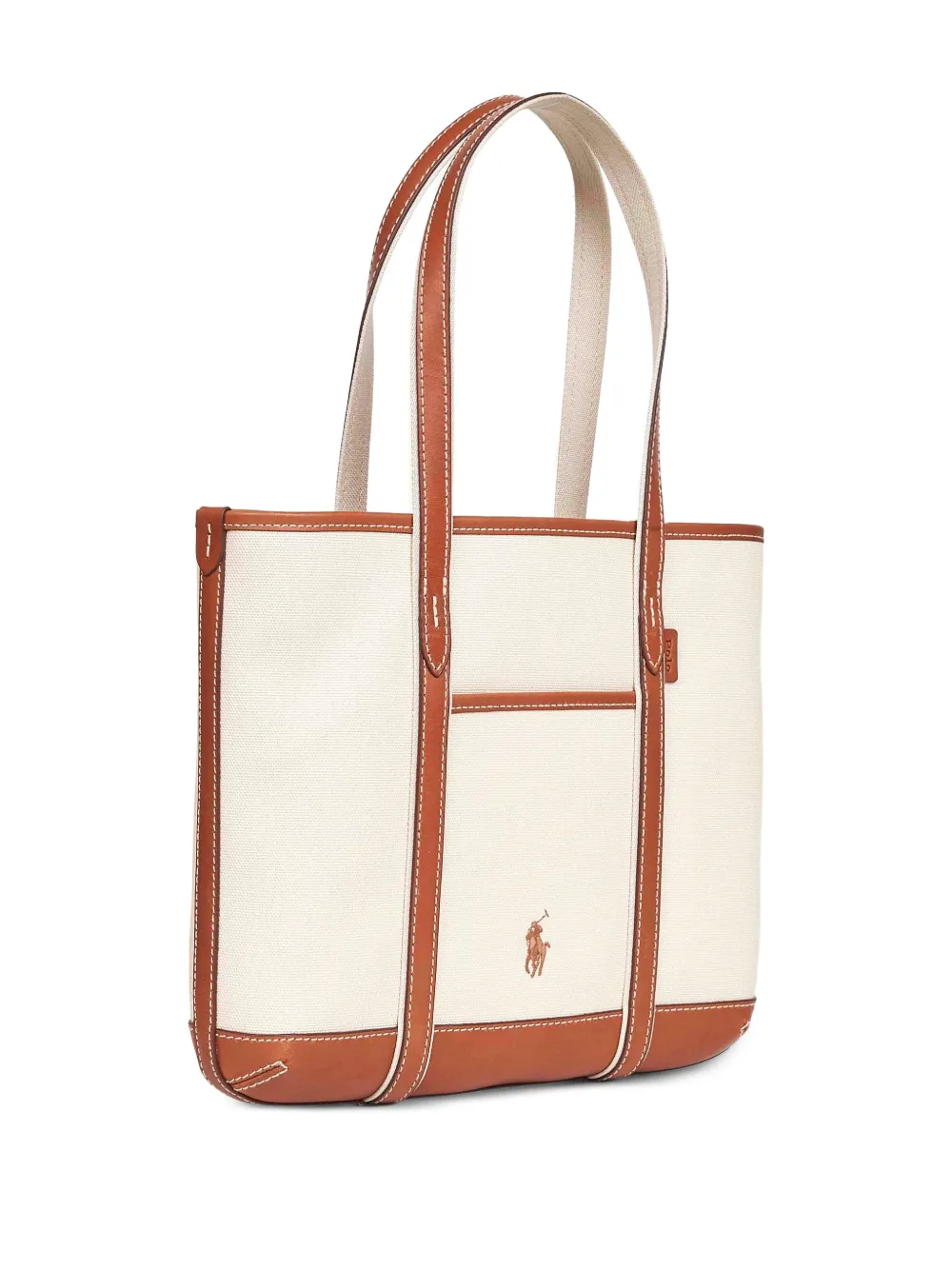 Polo Ralph Lauren Shopper met geborduurd logo Beige
