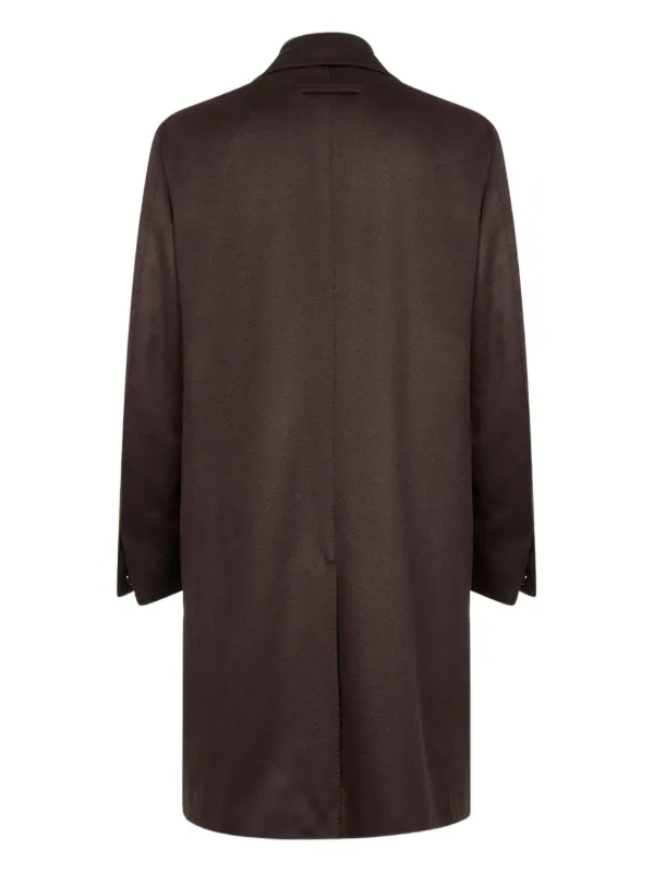 Zegna カシミア コート | ブラウン | FARFETCH JP