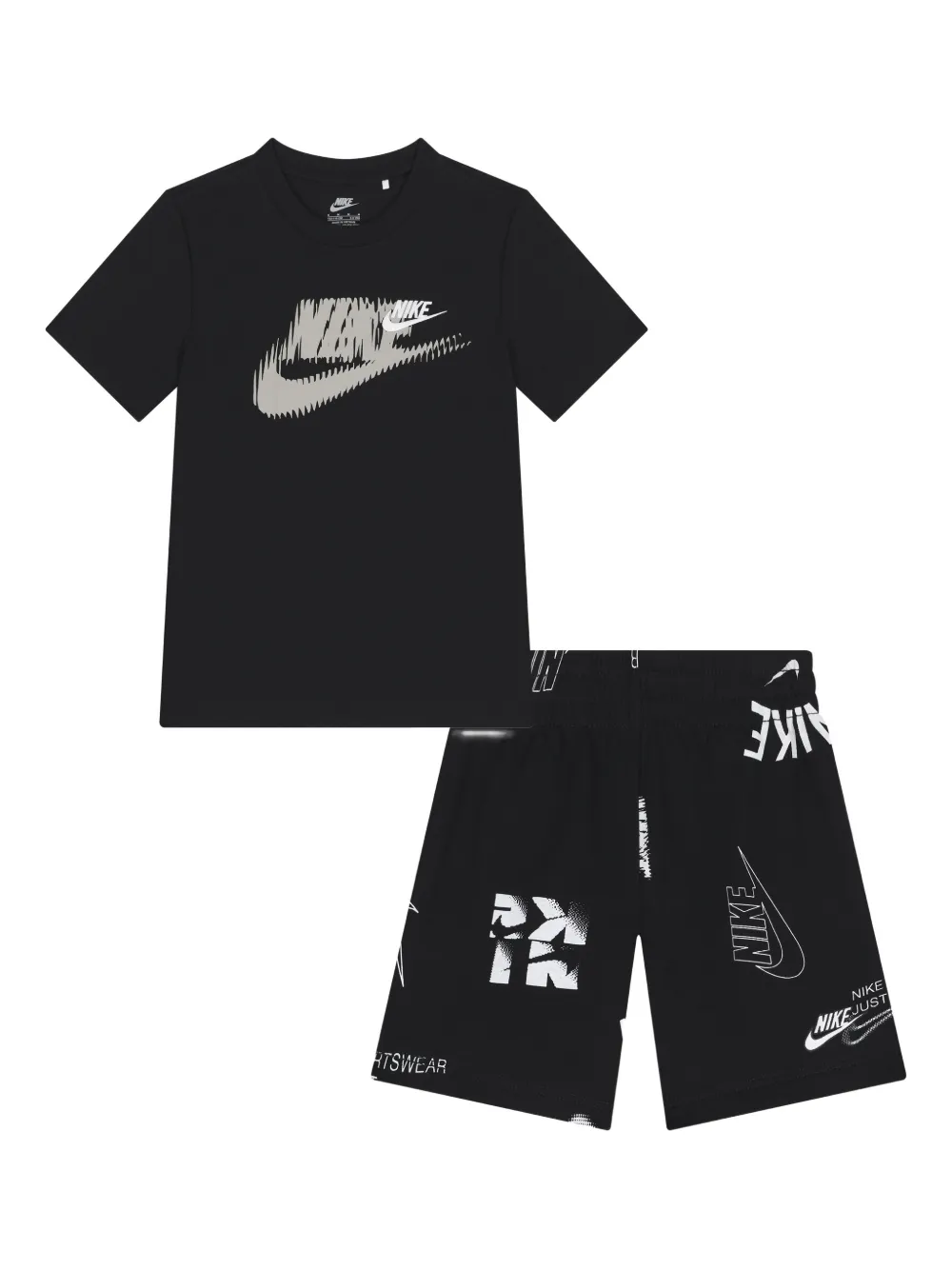Nike Kids logo shorts set - Black